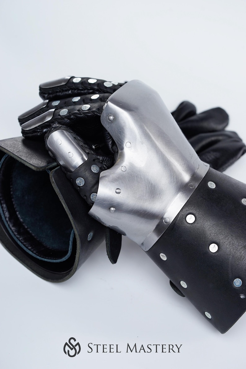 Steel Gauntlets, SCA Fighting Gloves, Hand Protection Armor, Medieval ...