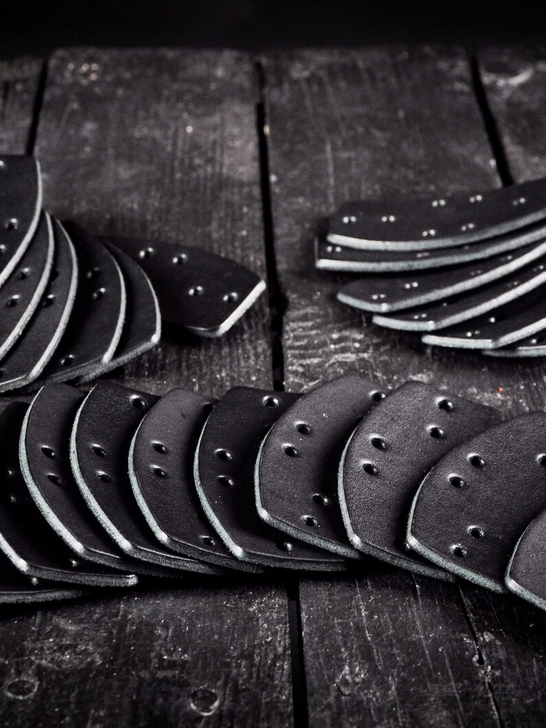Leather Lamellar Plates Set 100 Plates Viking Leather Etsy