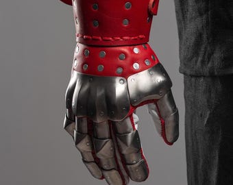 Brigandine armor gloves, Metal gloves, Hand protection armor, Medieval Reenactment gloves,  Titanium hand protection by Steel Mastery