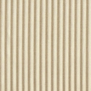 May include: A woven fabric featuring a repeating pattern of vertical stripes in a light tan or beige color against an off-white or cream background. The texture of the textile is visible, showing a consistent weave throughout the entire surface.