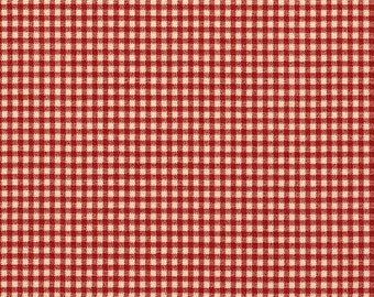 18" Tailored King Bedskirt, French Country Crimson Red Gingham Check