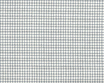 Euro Sham, Ruffled, Dove Gray Gingham Check