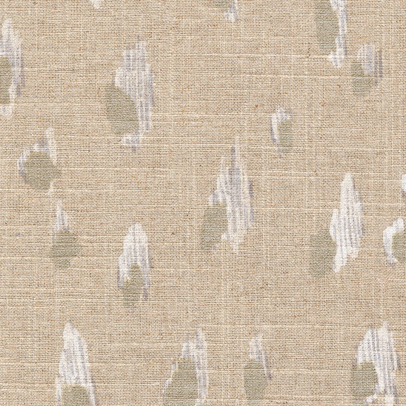 Asher Chalk Metallic Unlined- White 96 Rod Pocket Curtain Panels Champagne on Oatmeal Beige Silver