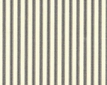 84" Lined Shower Curtain, Brindle Gray Ticking Stripe