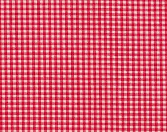 24" Curtain Tailored Tiers, French Country Cherry Red Gingham