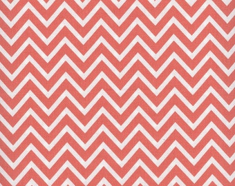 18" Gathered Twin Bedskirt, Cosmo Chevron Coral