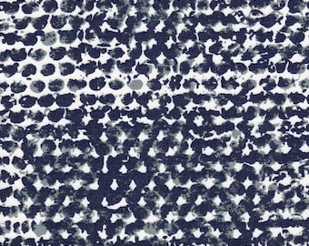 84" Rod Pocket Curtain Panels, Zoey Vintage Indigo, Unlined