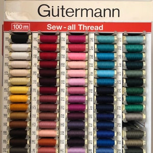 Rainbow Thread, Mermaid Variegated Cotton Thread, Gutermann