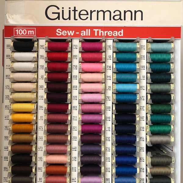 Gutermann MISCELLANEOUS 100m (110yds) Sew All Thread - 100% Polyester - various colours
