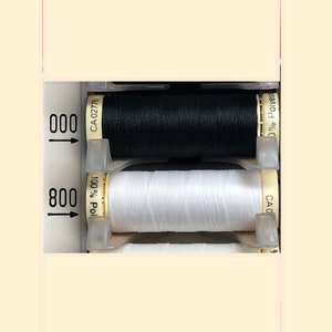 Gutermann Sew-All Thread Polyester 100m (Colours 000 to 800