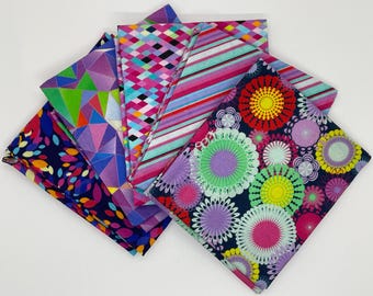 Tela de algodón multigeo en cuartos gordos: paquete para manualidades y patchwork