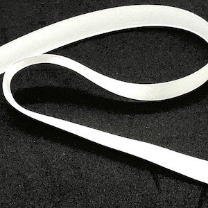 White Satin Ribbon, Trim 15mm