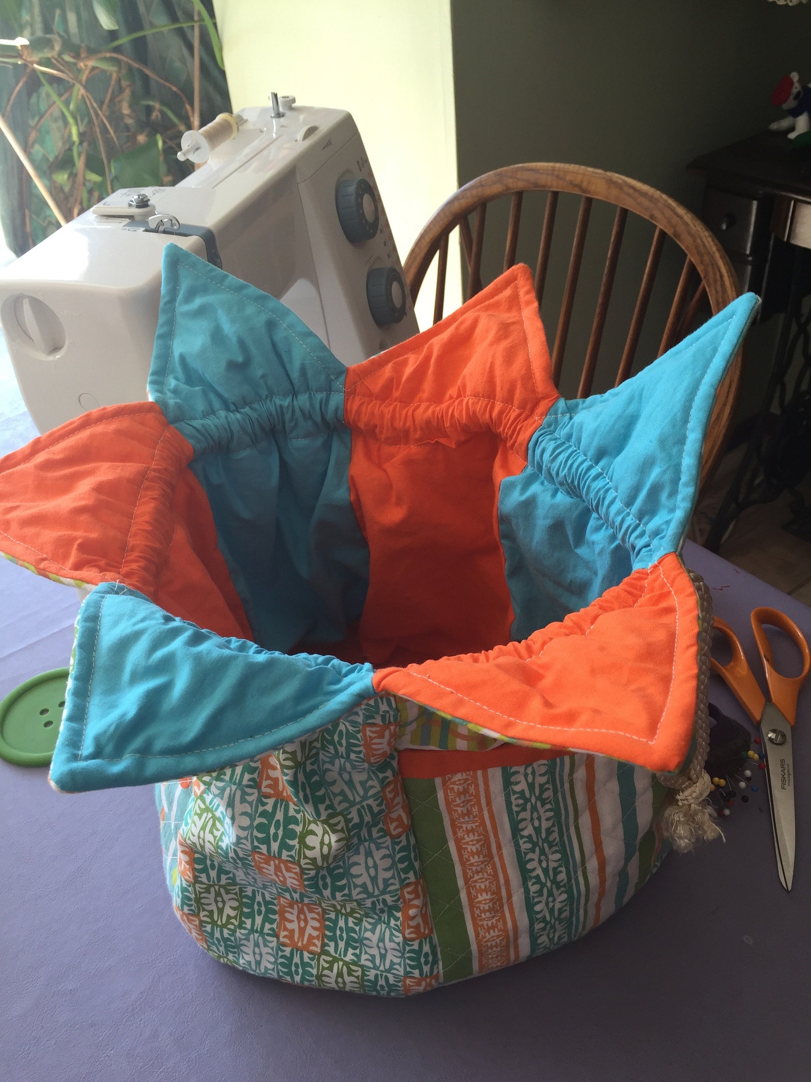 Fat Quarters 'Jester' drawstring Knitting/Sewing Craft Etsy