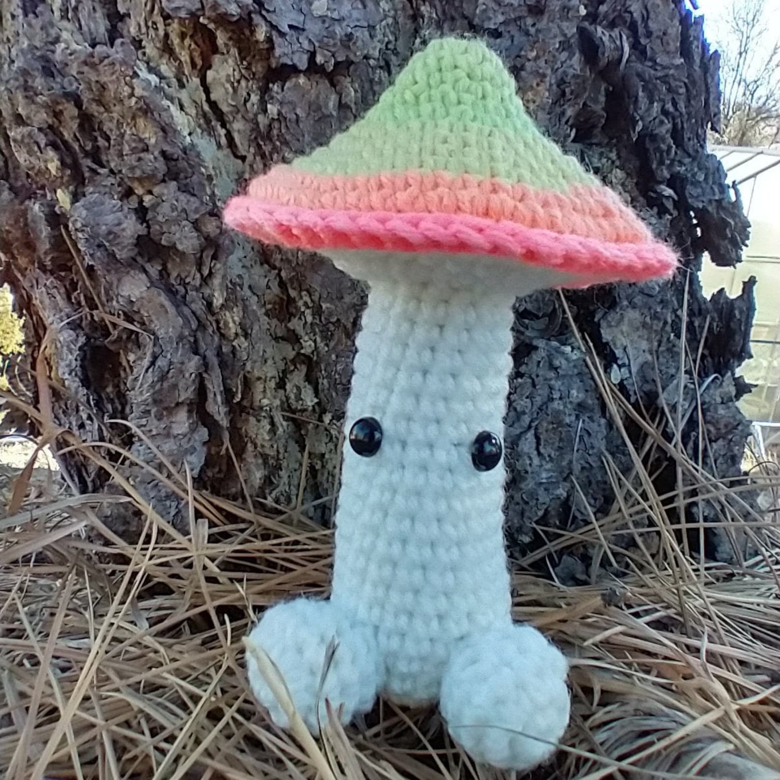 Crochet cottage core mushroom sprite mushroom decoration | Etsy