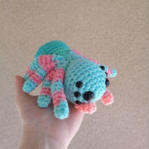 Crochet jumping spider, Spider Plush, Crochet Spider, Amigurumi Spider, Stuffed Spider, spider gift