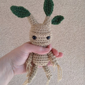 Mandrake soft plush, crochet mandrake toy, Mandrake Baby, crochet mandrake root, herbology magic, magic fantasy gift, Mandragora image 3