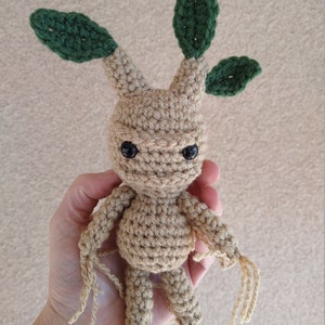 Mandrake soft plush, crochet mandrake toy, Mandrake Baby, crochet mandrake root, herbology magic, magic fantasy gift, Mandragora image 1