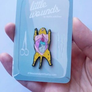 Dissected Cat Enamel Pin