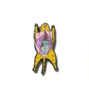 Dissected Cat Enamel Pin image 4