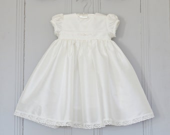 Baptism Dress - Christening Dress - Baby Girl Baptism Dress - Blessing Dress - Silk Baby Dress - Clara Christening Dress