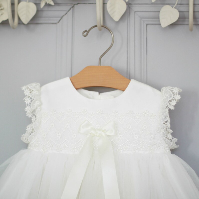 Baptism Dress Christening Dress Lace Baptism Dress Etsy