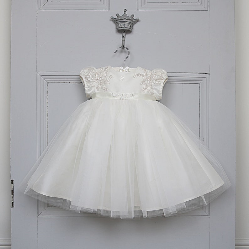 tulle christening dress