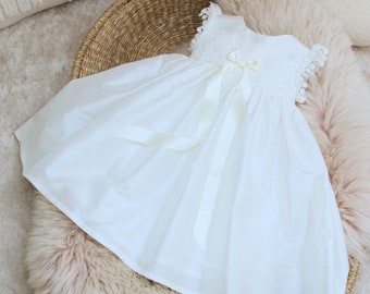 Christening Dress - Baptism Dress - Baby Girl Baptism Dress - Baby Blessing Dress - Christening Gown - Baptism Gown - Lucy Christening Dress