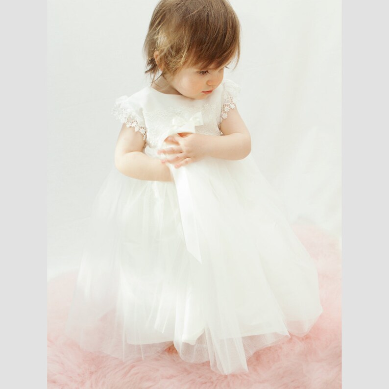 Baptism Dress Christening Dress Lace Baptism Dress Etsy UK