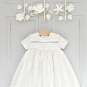 Christening Gown &#39;Jack&#39; / Silk Baptism Gown / Adore Baby / Boys Christening outfit / Blessing gown / Boys Baptism Outfit / 100% Silk