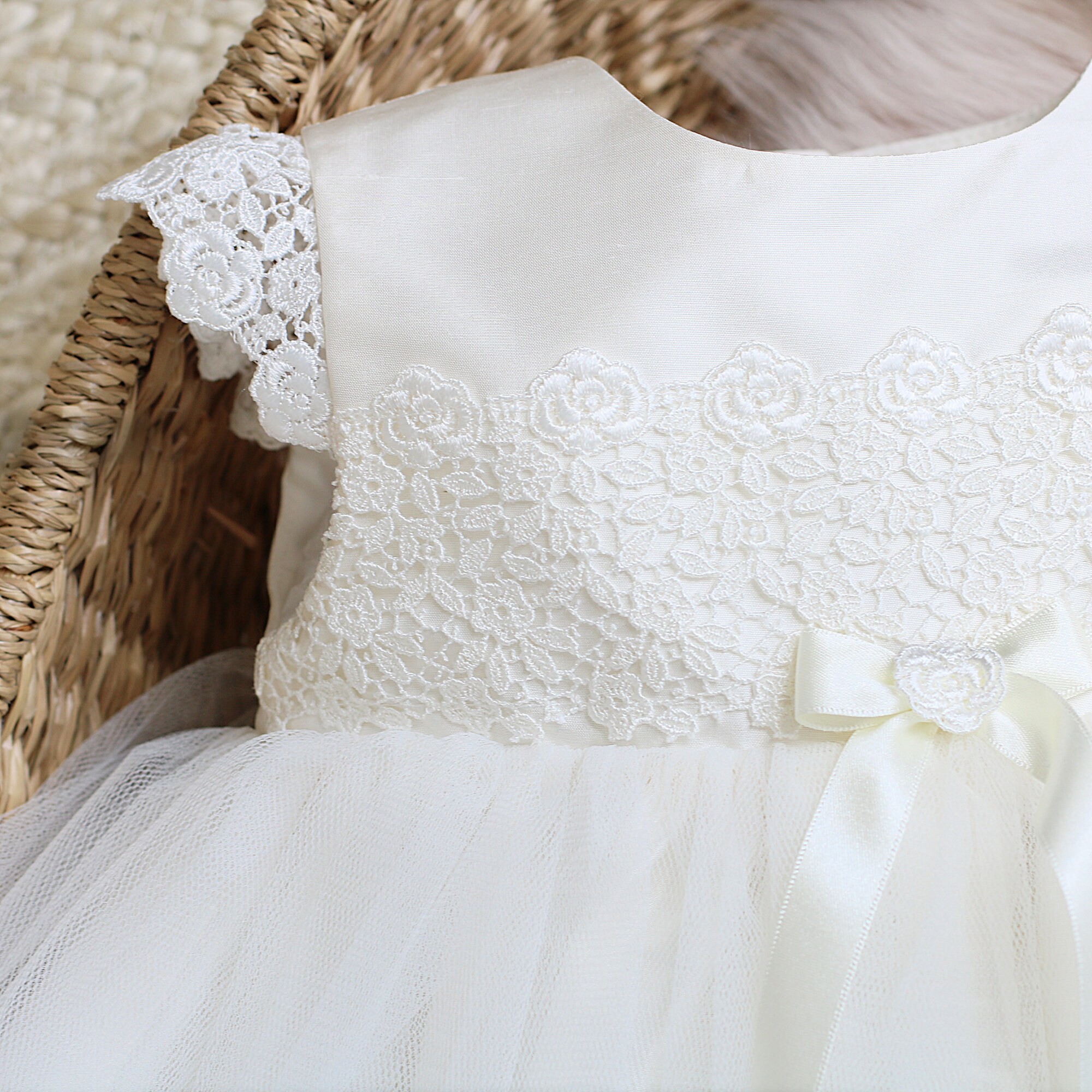 Christening Dress - Baptism Dress - Blessing Dress | 'evelyn
