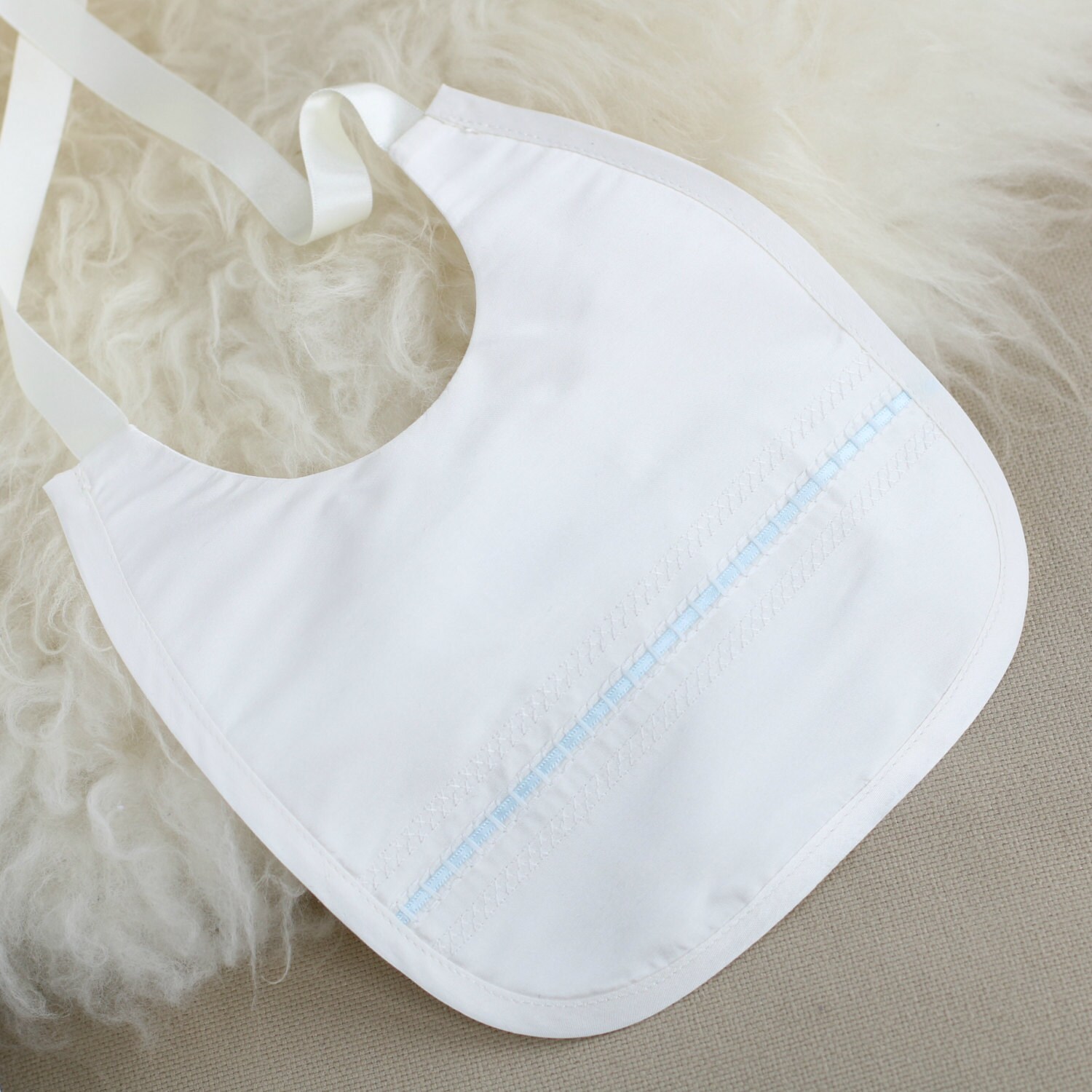 Silk Christening Bib 'venice' Baptism Bib Etsy UK