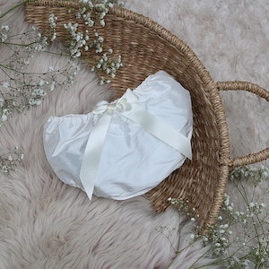 Silk Nappy Pants,  Nappy Pants, Diaper Cover for Baptism Dress, Nappy Cover For Christening Gown