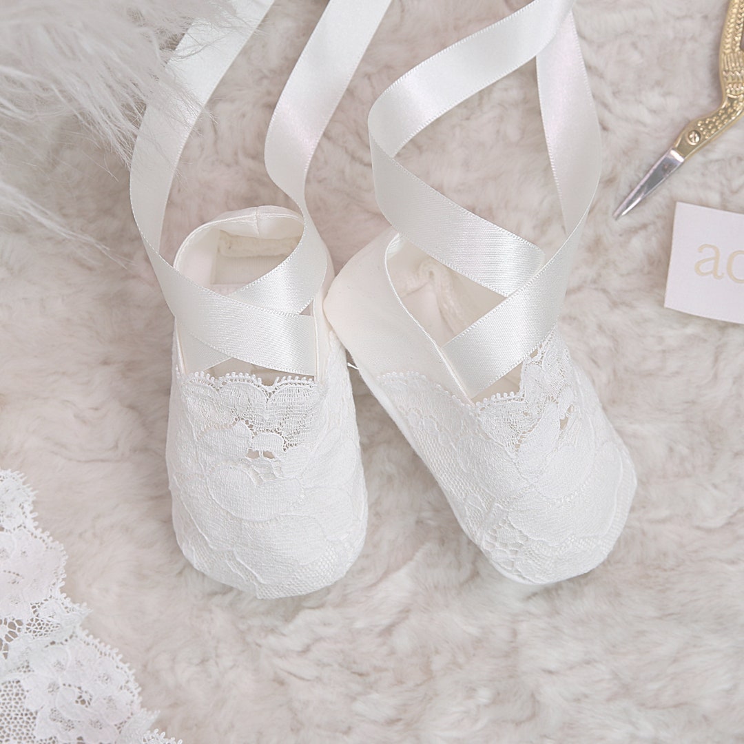 Christening Booties Christening Shoes Baptism Shoes Baby Shoes Girls ...