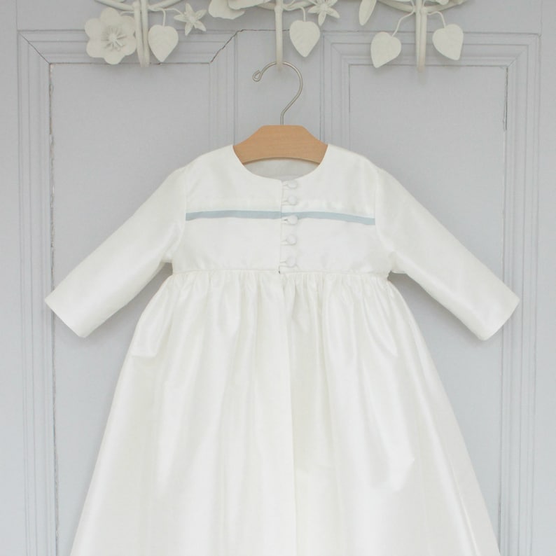 Christening Gown Coat Christening Coat Baptism coat Baptism gown Christening Gown Echo Christening Coat image 2