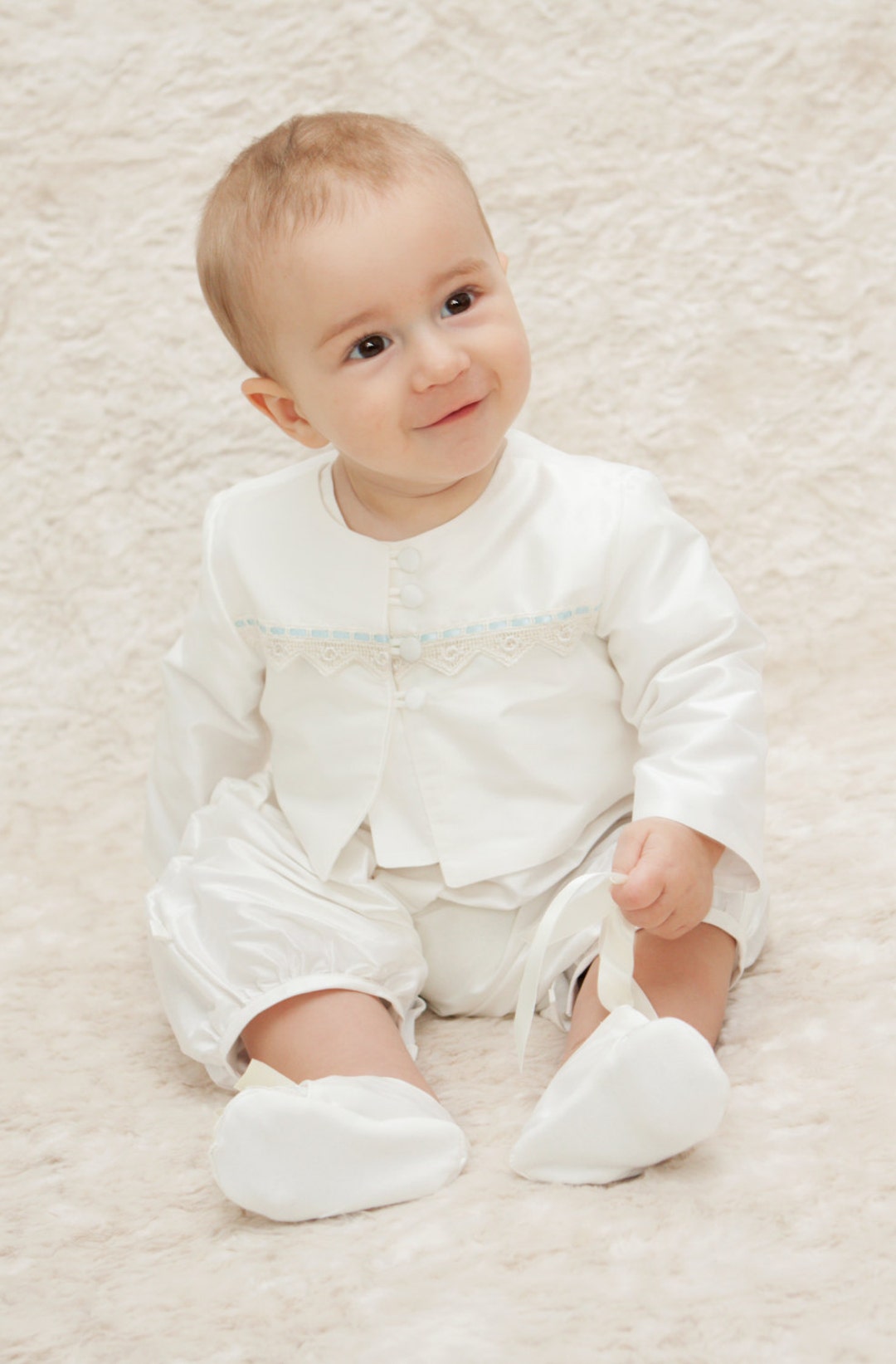 Oliver Christening Jacket. Baby Boy Baptism Outfit. Etsy