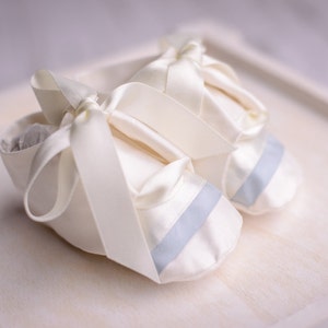 Baptism Booties for Boys - Boys Christening Shoes - Echo Baptism Booties - Baptism Shoes For Boys