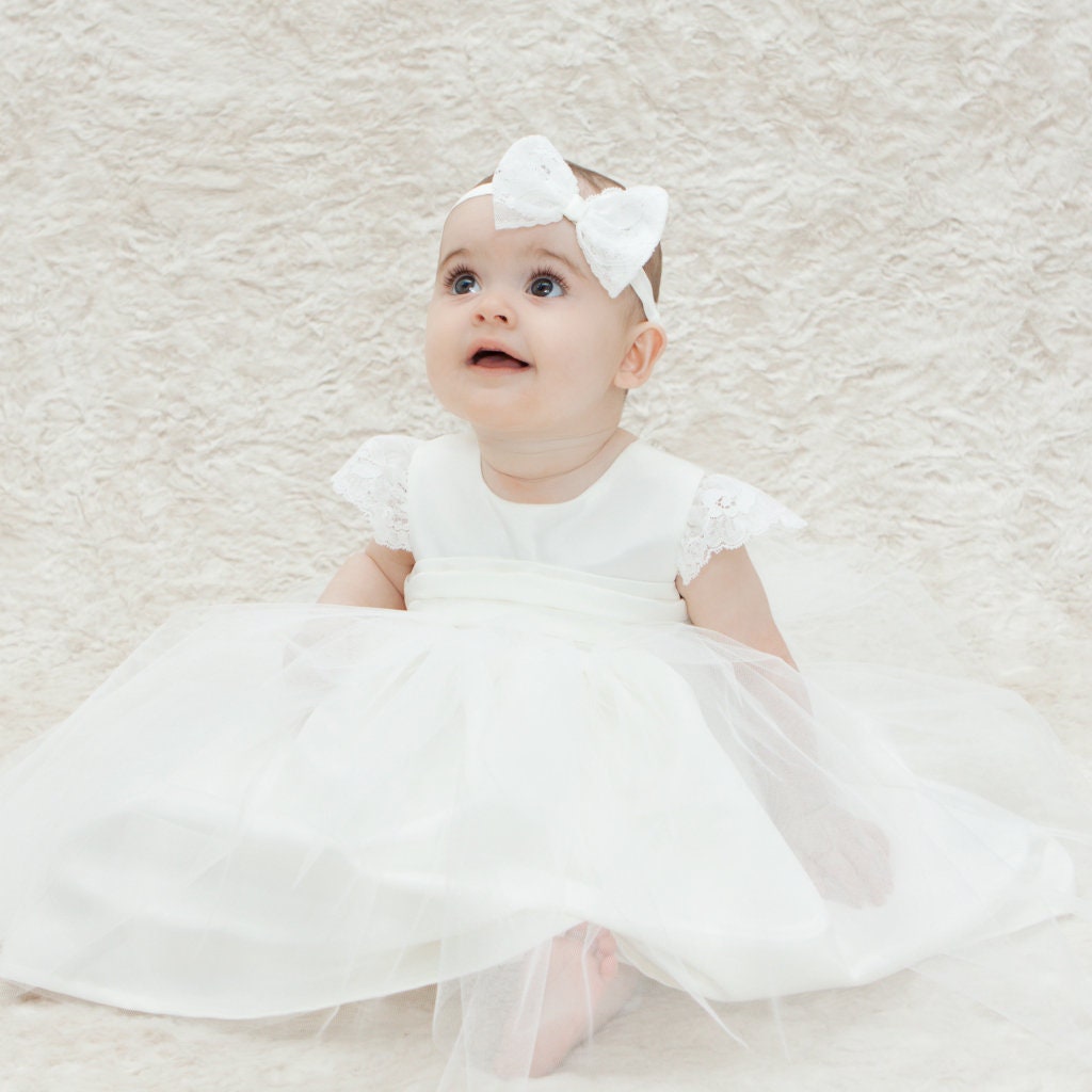 Girls Baptism Dress - (Arely)