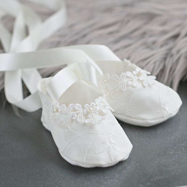 Baby Shoes Baptism Gift Christening Booties Baptism | Etsy