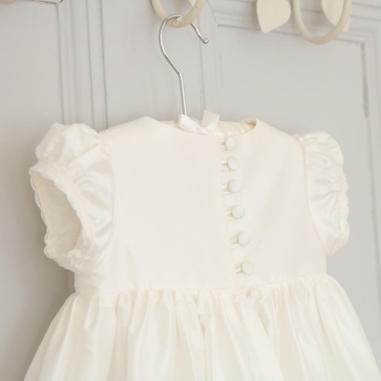 Silk Christening Gown Christening Gown for Girls Girls Etsy UK