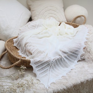 Cobertor para bebê, cobertor de lã para bebê, xale de batizado, cobertor de luxo para bebê, presente de batizado, novo presente de bebê, cobertor de batismo, presente de chuveiro