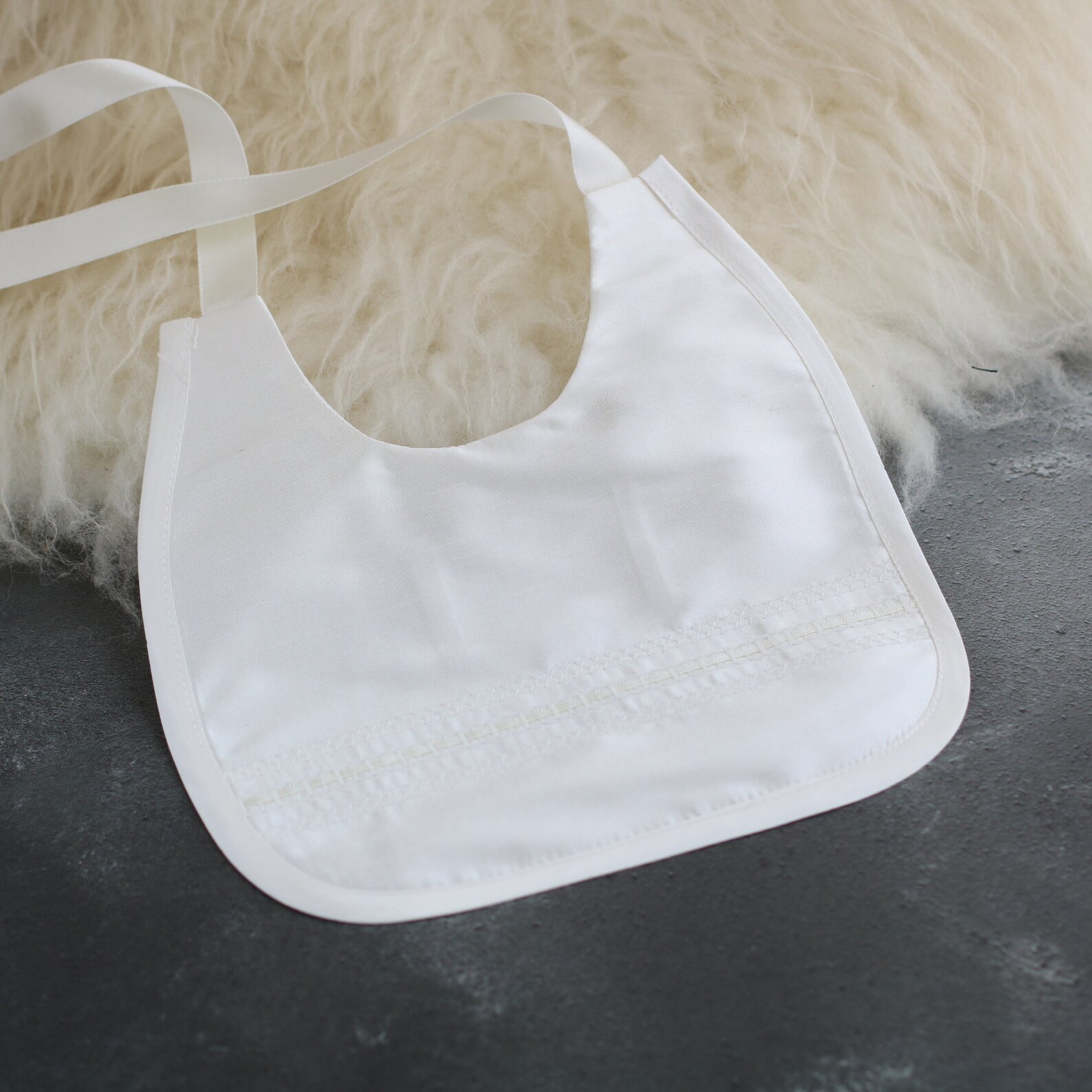 Silk Christening Bib 'venice' Baptism Bib Etsy UK