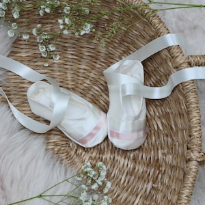 Echo Girls Christening Booties - Baptism Booties