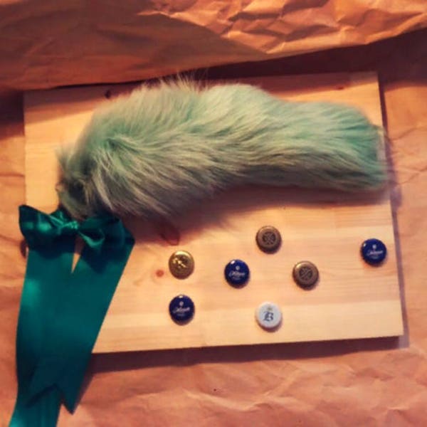 Tail Butt Plug 20" Real Blue Arctic Fox Fur, bdsm toys for pet play, sex toy anal plug toy, sexy dildo fetish tail, buttplug, Adult toys