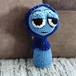 Sprunki plush toy Pattern, Amigurumi Crochet Pattern, Sprunki Jevin pattern, Blue Sprunki Plushies Sprunki Game Plush, Design by BNMByo