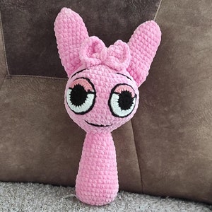 Sprunki Plush Toy Crochet Pattern: Amigurumi Pink Plushie (PDF Pattern)
