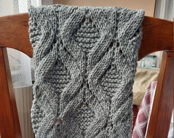 Scarf Knitting Pattern: Easy DIY Knit for Adults (PDF Pattern)