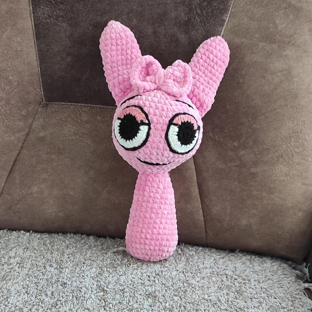 Sprunki Plush Toy Crochet Pattern: Amigurumi Pink Plushie