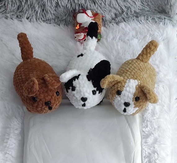 Crochet Dog Pattern: Low Sew Amigurumi Puppy (Digital PDF)