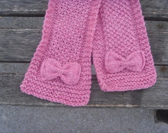 Easy Knit Loop Scarf PATTERN: Child & Adult Sizes (PDF Pattern)
