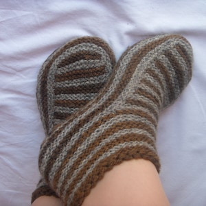 Knit slipper pattern Adult Slippers pattern Knitting patterns  Knitted slippers Knit sliper sock Slipper sock pattern Kids slippers pattern